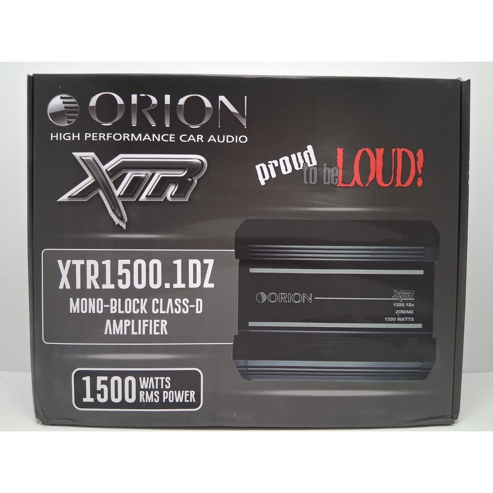 Orion XTR1500.1DZ Mono-Block Class-D Amplifier 1500 Watts RMS Car Audio Black